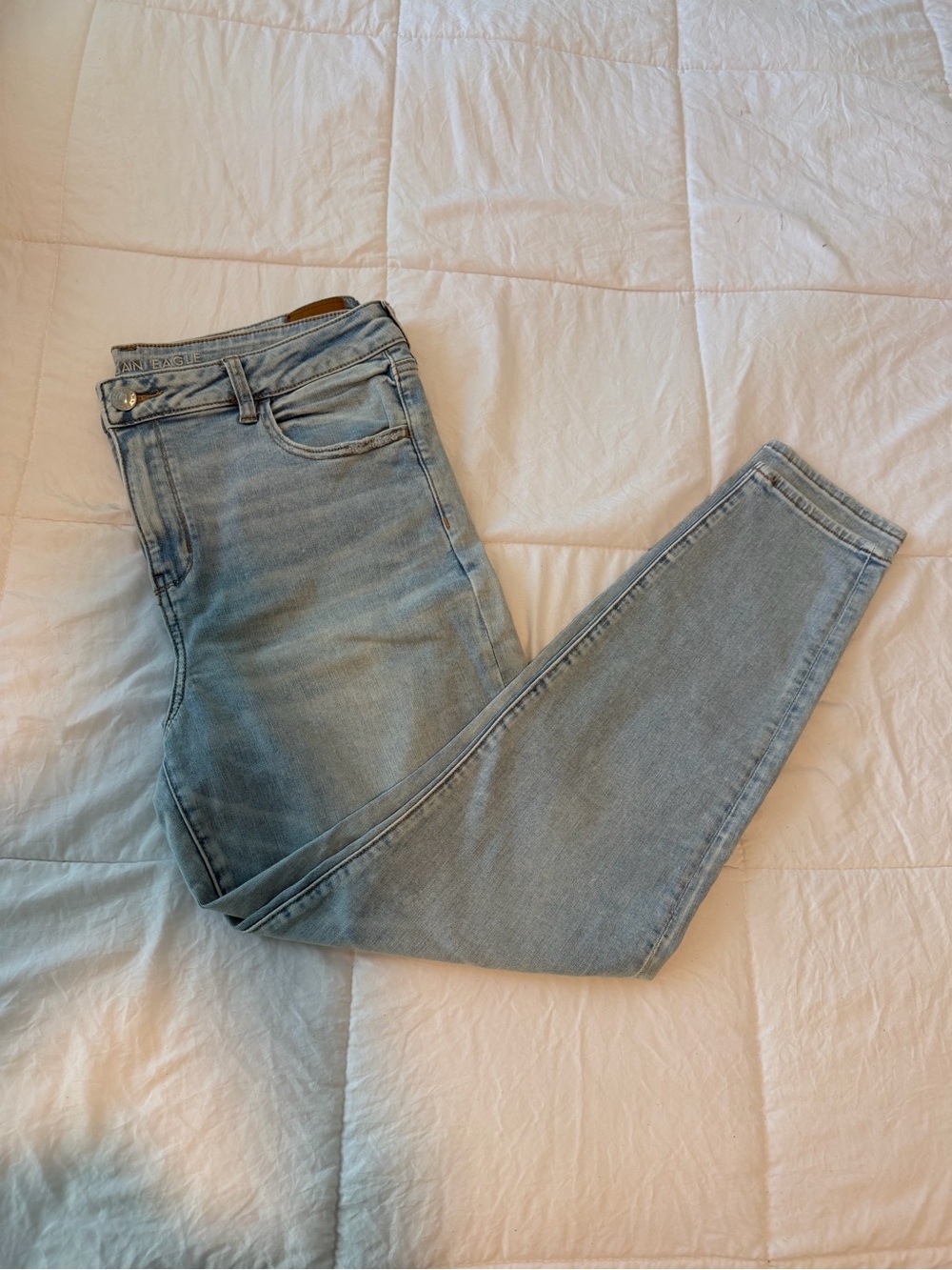 American Eagle Light Blue Women's NE(X)T Level Stretch Skinny Jean